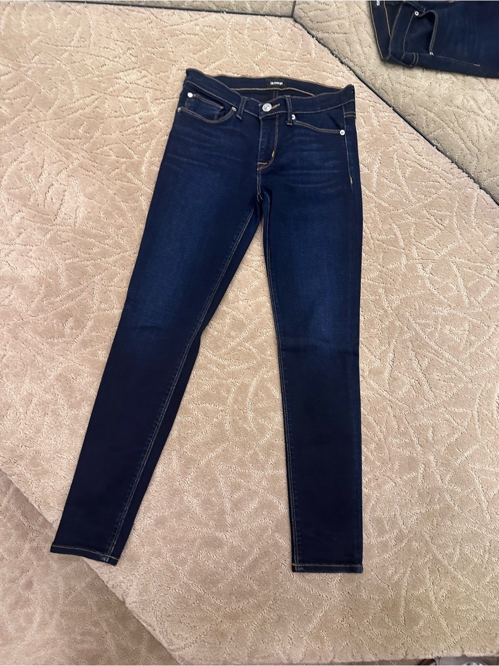 Hudson Nico Mid Rise Super Skinny Jeans Dark Wash Size 26